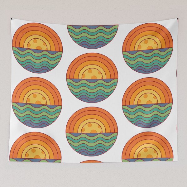 Item preview, dreamy moon and ocean harmony painting designed and sold by Senglaopattern.
