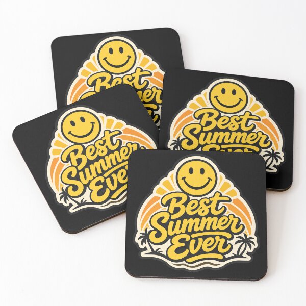 Item preview, Best Summer Ever Smiley Palm Trees designed and sold by Tomdio.