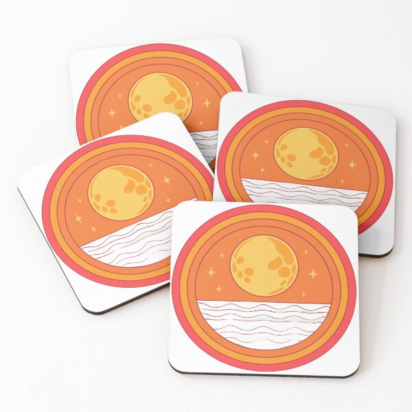 Item preview, dreamy moon and ocean harmony painting designed and sold by Senglaopattern.