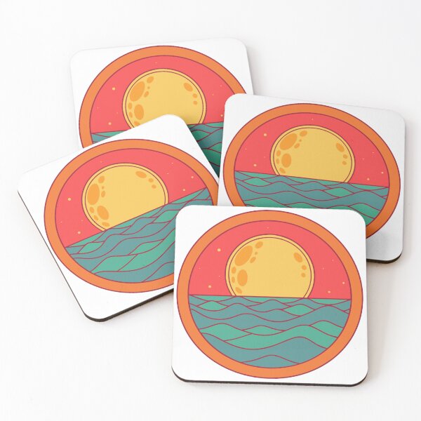 Item preview, dreamy moon and ocean harmony painting designed and sold by Senglaopattern.