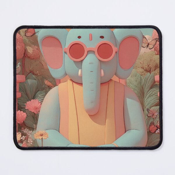 Item preview, Ganesha 3D Art Toy Cute Pastel Flower Spiritual Decor designed and sold by PANNARUK THAILAND.
