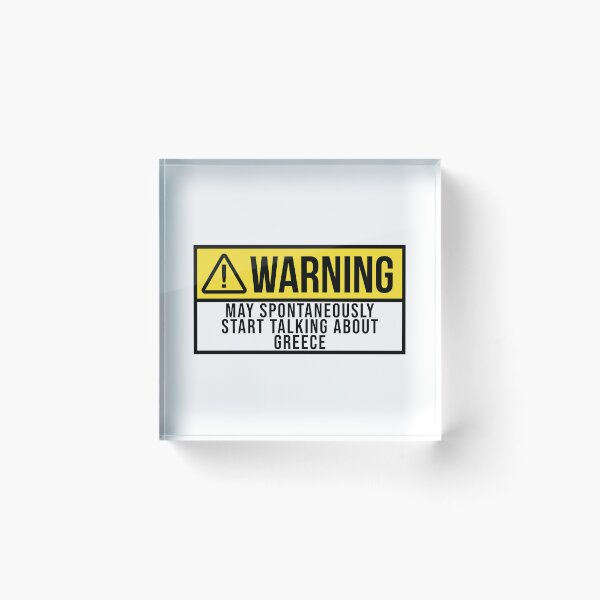 Item preview, Greece Warning designed and sold by XCIV.