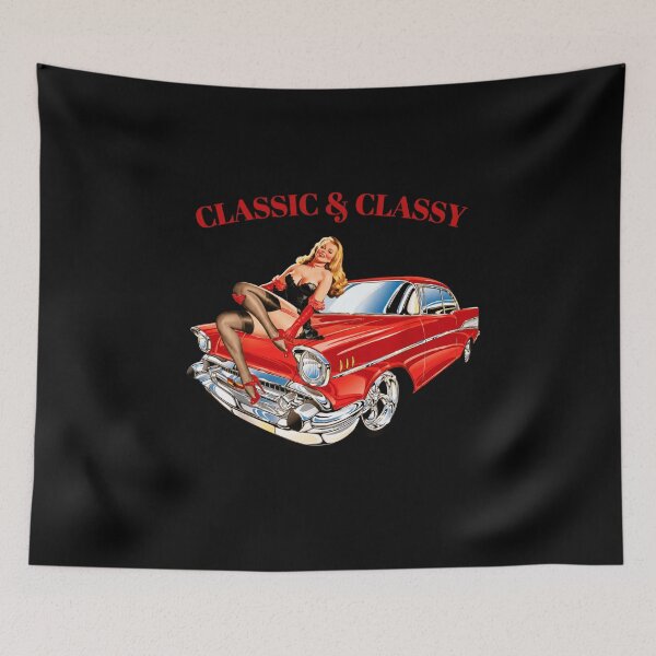 Item preview, Classic and Classy  Classic Cars 57 Vintage Pin Up designed and sold by STVSpinsDesign.