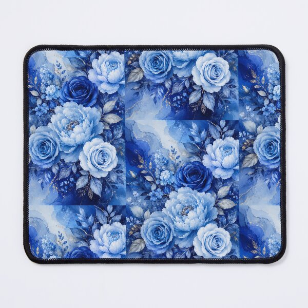 Item preview, Royal Blue Floral Watercolor Bouquet | Sapphire Rose & Peony Wall Art | Elegant Blue Botanical Print designed and sold by Hookesmode.