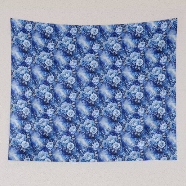 Item preview, Royal Blue Floral Watercolor Bouquet | Sapphire Rose & Peony Wall Art | Elegant Blue Botanical Print designed and sold by Hookesmode.