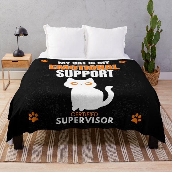Item preview, My Cat Is My Emotional Support Certified Supervisor Cat Humor Design designed and sold by Uvclick.