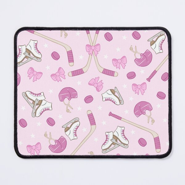 Item preview, Pink Ice Hockey Pattern Coquette Style designed and sold by Fern and Quill.