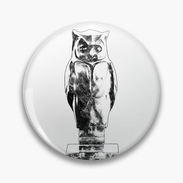 Item preview, Bronze Owl Statue Dark Marble Base Wisdom Occult Art designed and sold by Ghoul Enterprises.