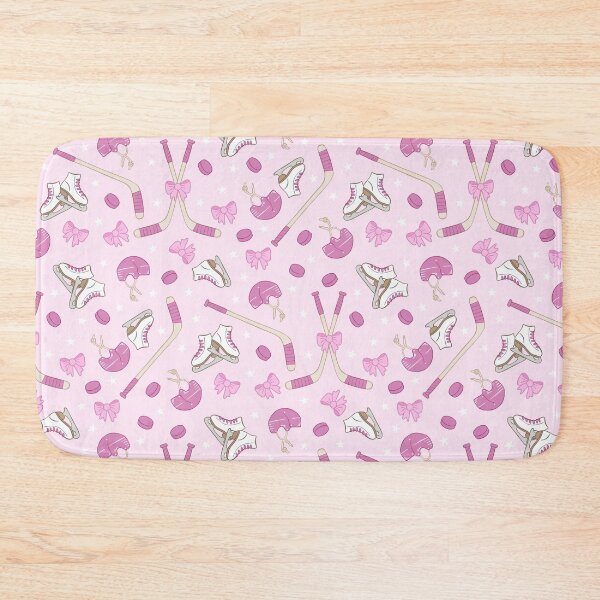 Item preview, Pink Ice Hockey Pattern Coquette Style designed and sold by Fern and Quill.