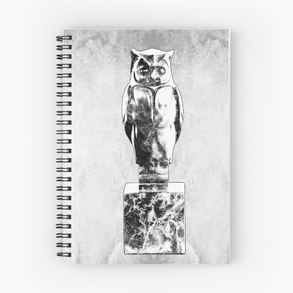 Item preview, Bronze Owl Statue Dark Marble Base Wisdom Occult Art designed and sold by Ghoul Enterprises.