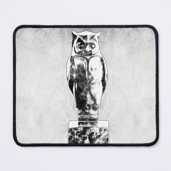 Item preview, Bronze Owl Statue Dark Marble Base Wisdom Occult Art designed and sold by Ghoul Enterprises.