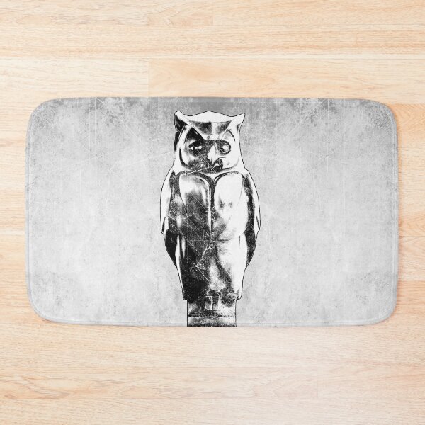 Item preview, Bronze Owl Statue Dark Marble Base Wisdom Occult Art designed and sold by Ghoul Enterprises.