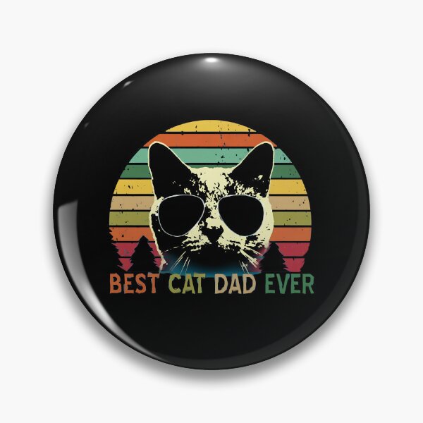 Item preview, BEST CAT DAD EVER Vintage Sunset Cat designed and sold by StranHabesre51.