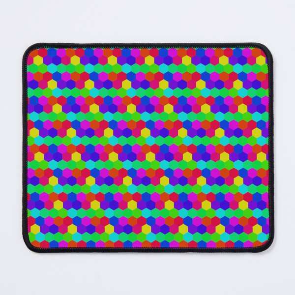 Item preview, Hex — Neon Honeycomb Abstract Art Print designed and sold by VeluxCreative.