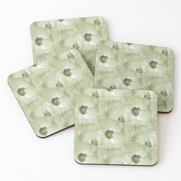 Item preview, Painterly Floral Abstract Pattern in Green designed and sold by Artistestella.
