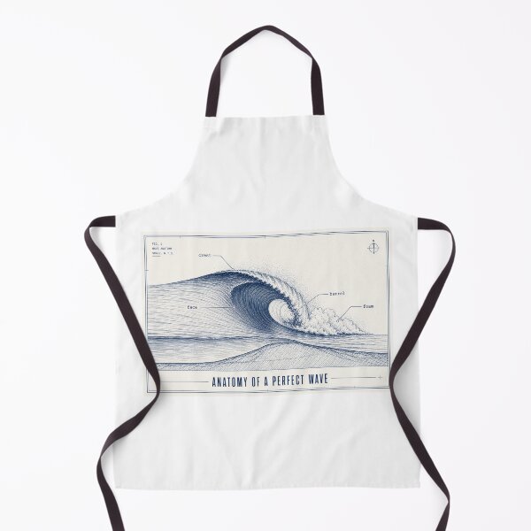Item preview, Anatomy of a Perfect Wave Surf Science Diagram Illustration Tee Sticker Surfer Gift designed and sold by sharifex.