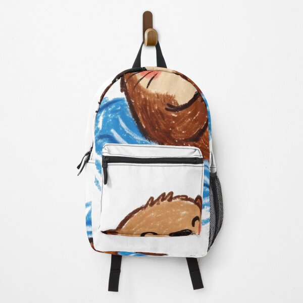 Item preview, Cute Sea Otter Eating Japanese Sushi Roll Illustration designed and sold by TaiwanMemory.