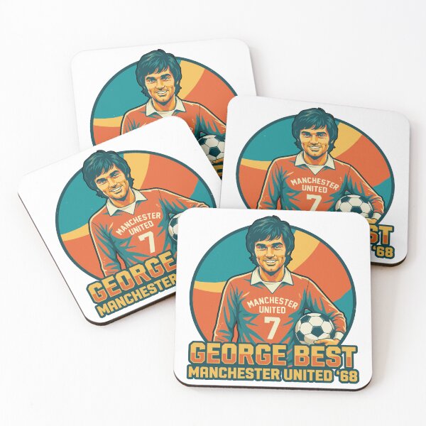 Item preview, Vintage 1980s George Best Manchester United Portrait designed and sold by PixelCatalyst.