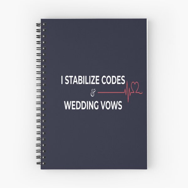 Item preview, Nurse Stabilizes Codes and Wedding Vows designed and sold by BriSher.