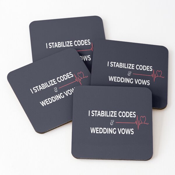 Item preview, Nurse Stabilizes Codes and Wedding Vows designed and sold by BriSher.