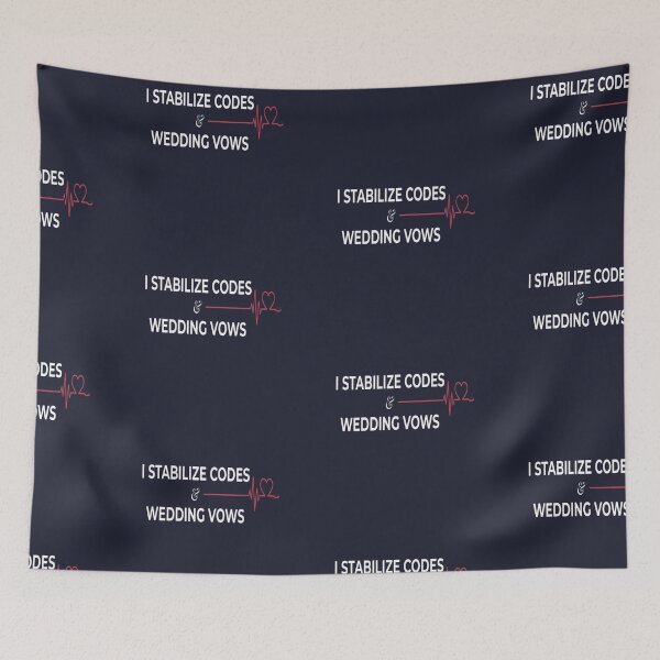 Item preview, Nurse Stabilizes Codes and Wedding Vows designed and sold by BriSher.