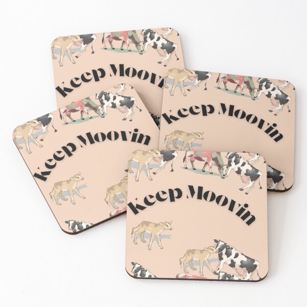 Item preview, Keep moovin - Cow design designed and sold by Extremeallie.