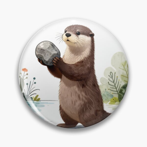 Item preview, Otter's Favorite Rock designed and sold by shortiiblazed.