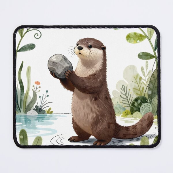 Item preview, Otter's Favorite Rock designed and sold by shortiiblazed.