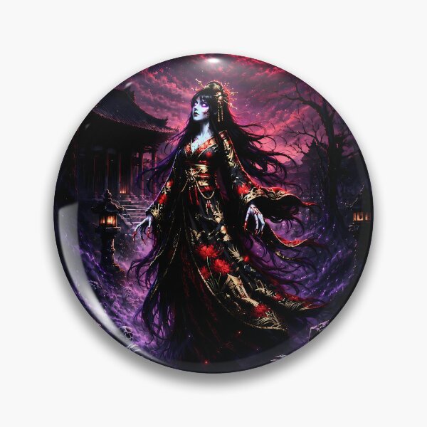 Item preview, Vengeful Spirit at the Temple Gates - Cursed Kimono Yurei designed and sold by Spirits Dark Japan.