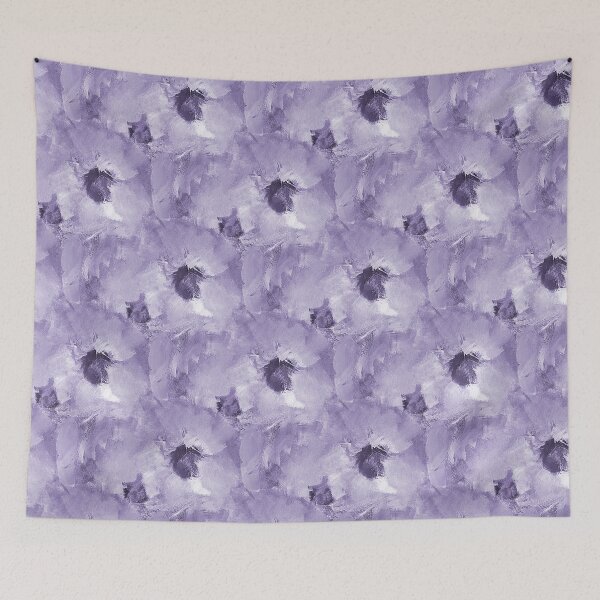 Item preview, Painterly Floral Abstract Pattern in Purple designed and sold by Artistestella.