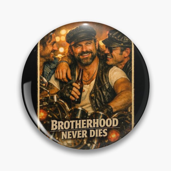 Item preview, 1970s Vintage Gay Leather Bikers Brotherhood Never Dies Gay Pride Photographic Design designed and sold by ItsAKinkThing.