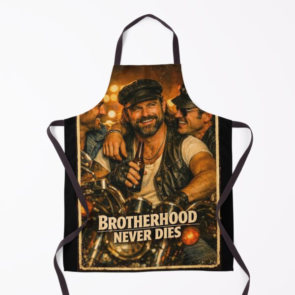 Item preview, 1970s Vintage Gay Leather Bikers Brotherhood Never Dies Gay Pride Photographic Design designed and sold by ItsAKinkThing.