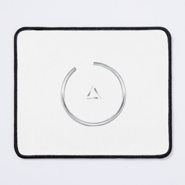 Item preview, Minimal Silver Circle Triangle Symbol Dark Art designed and sold by Void Signal.
