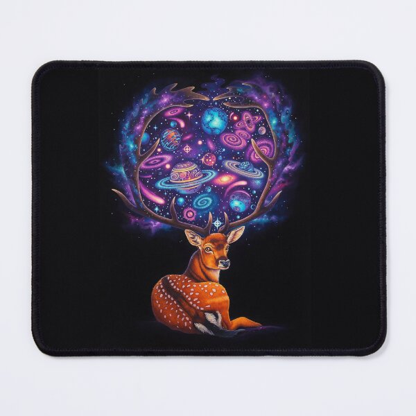 Item preview, Space Deer Spirit Animal | Retro Arcade Carpet Cosmic Art designed and sold by Ruta.