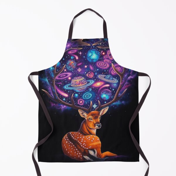 Item preview, Space Deer Spirit Animal | Retro Arcade Carpet Cosmic Art designed and sold by Ruta.