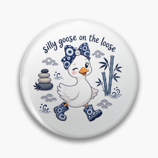 Item preview, Silly Goose On The Loose - Zen Indigo Shibori Japanese Aesthetic designed and sold by The Silly goose country club.