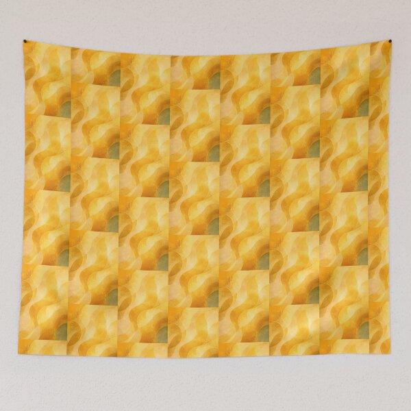 Item preview, Golden Yellow Abstract Watercolor Wall Art | Modern Geometric Flow Print | Luxury Contemporary Gold Decor designed and sold by Hookesmode.