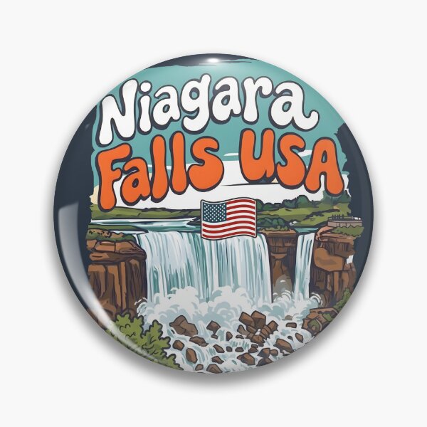 Item preview, Niagara Falls NY USA Cute Waterfall Colorful Landscape  designed and sold by HowToCanadian.