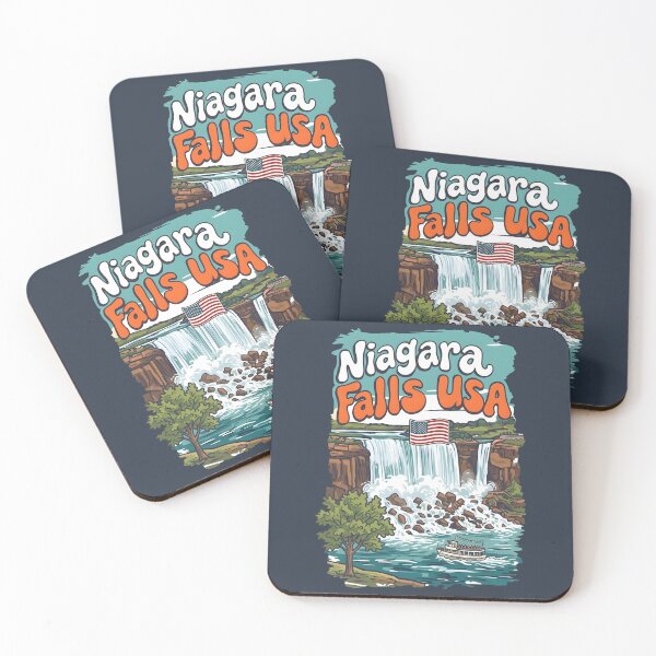 Item preview, Niagara Falls NY USA Cute Waterfall Colorful Landscape  designed and sold by HowToCanadian.