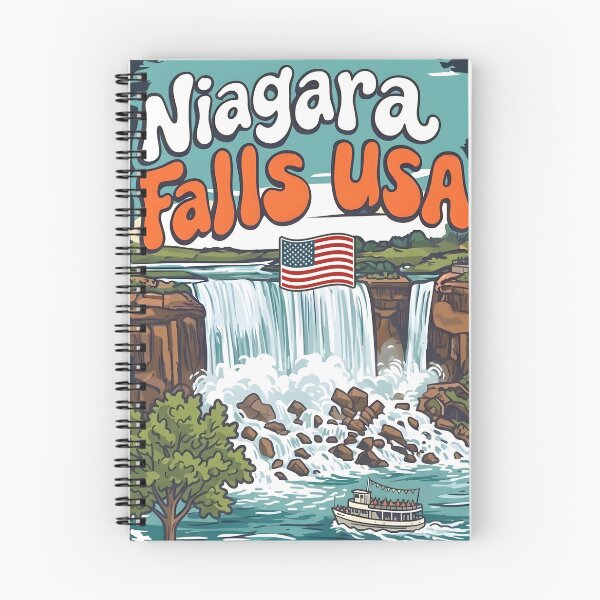Item preview, Niagara Falls NY USA Cute Waterfall Colorful Landscape  designed and sold by HowToCanadian.