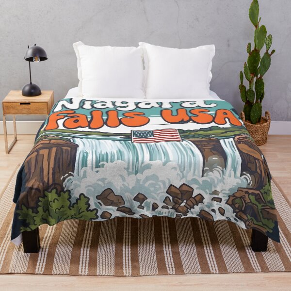 Item preview, Niagara Falls NY USA Cute Waterfall Colorful Landscape  designed and sold by HowToCanadian.