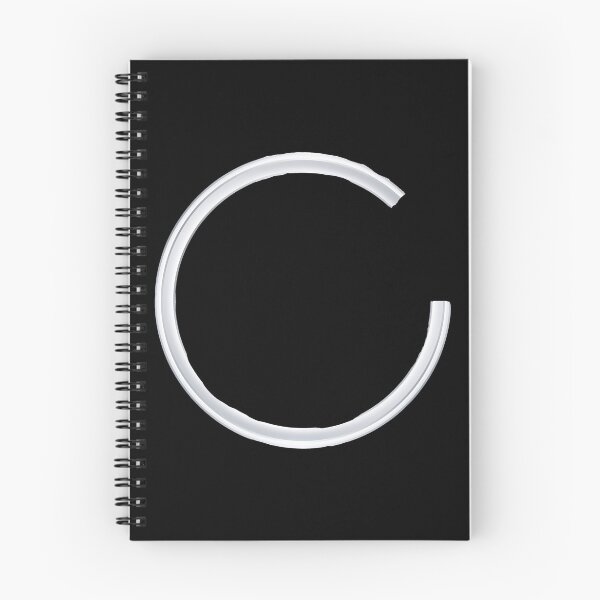 Item preview, Minimal White Open Circle Black Dark Minimalist Art designed and sold by Void Signal.