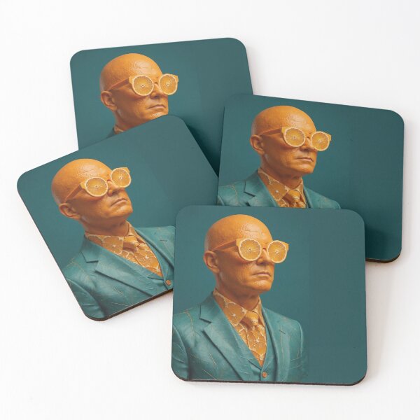 Item preview, Orange and Teal Surreal Man | Dramatic Anatomical Portrait Art designed and sold by Ruta.