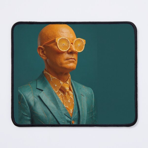 Item preview, Orange and Teal Surreal Man | Dramatic Anatomical Portrait Art designed and sold by Ruta.