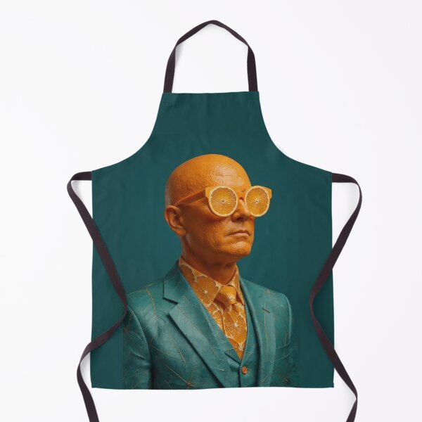 Item preview, Orange and Teal Surreal Man | Dramatic Anatomical Portrait Art designed and sold by Ruta.