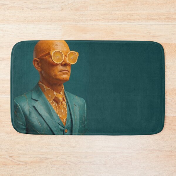 Item preview, Orange and Teal Surreal Man | Dramatic Anatomical Portrait Art designed and sold by Ruta.