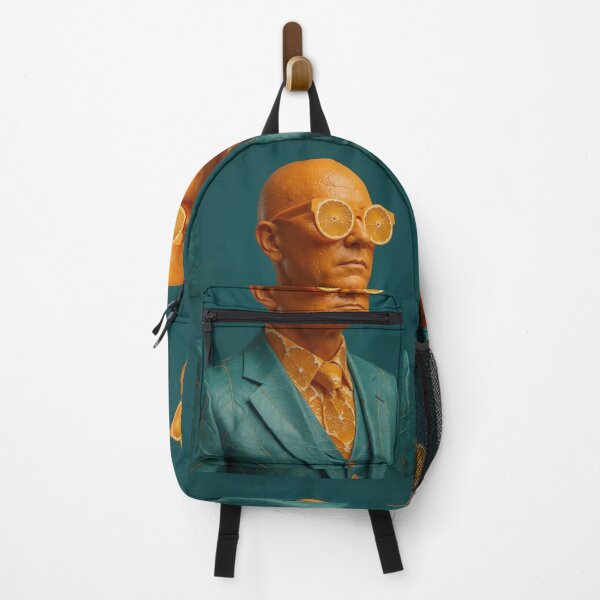 Item preview, Orange and Teal Surreal Man | Dramatic Anatomical Portrait Art designed and sold by Ruta.