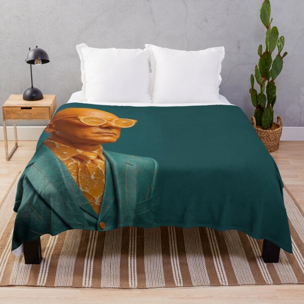 Item preview, Orange and Teal Surreal Man | Dramatic Anatomical Portrait Art designed and sold by Ruta.