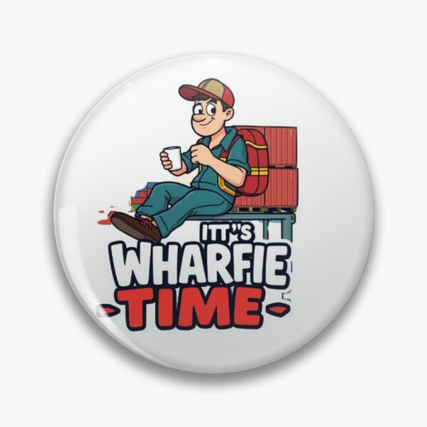 Item preview, It's Wharfie Time – Retro Maritime Worker Graphic designed and sold by MystiColo.
