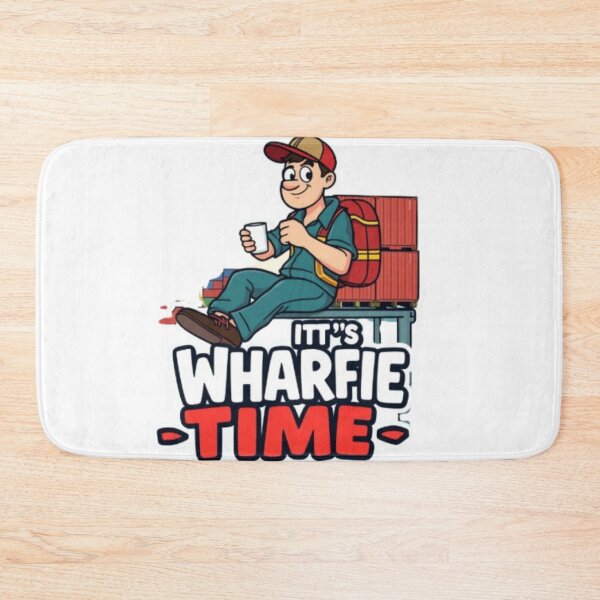 Item preview, It's Wharfie Time – Retro Maritime Worker Graphic designed and sold by MystiColo.